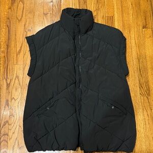 Zara Black Outerwear Fashion Vest